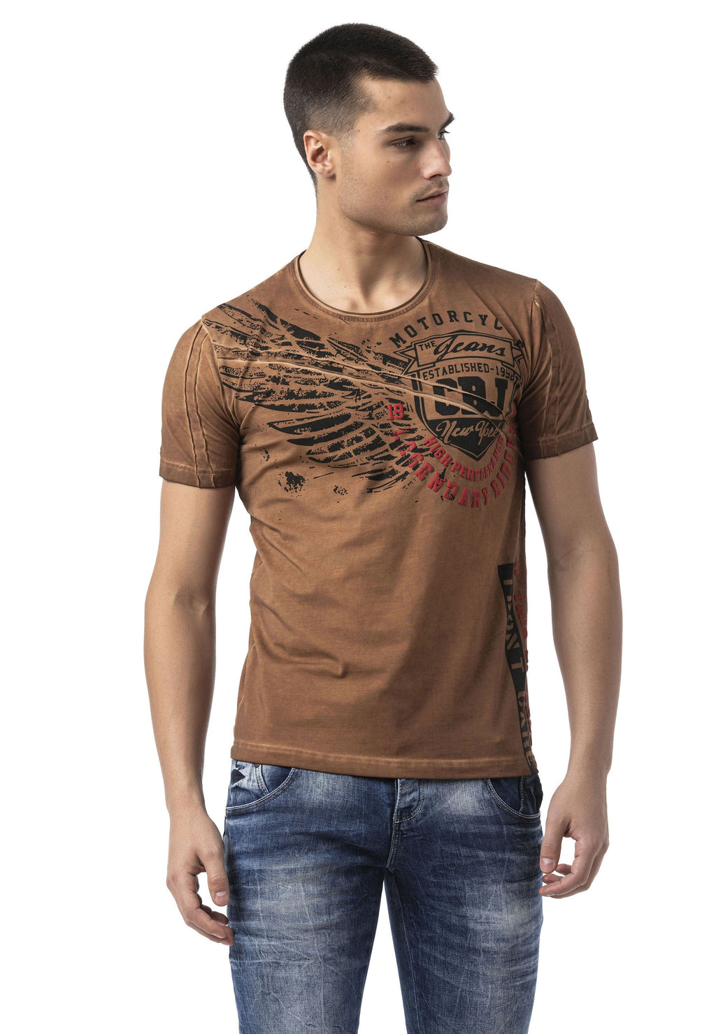 CT809 Men's T-Shirt – Eye-Catching Front Print & Modern Streetwear Style