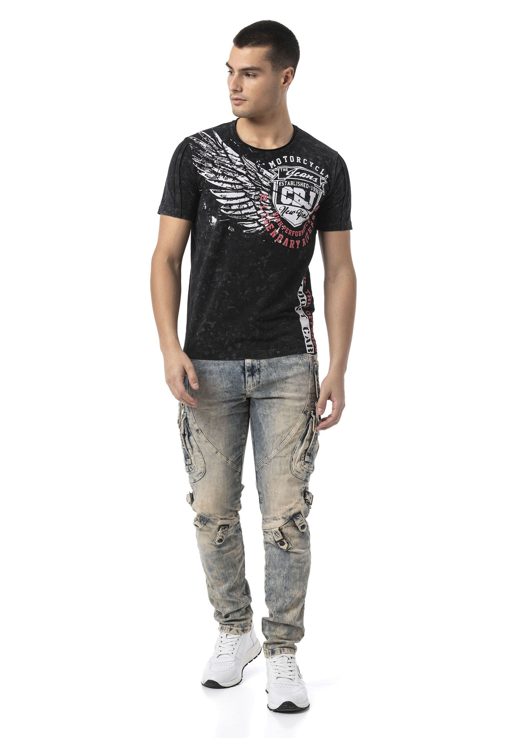 CT809 Men's T-Shirt – Eye-Catching Front Print & Modern Streetwear Style
