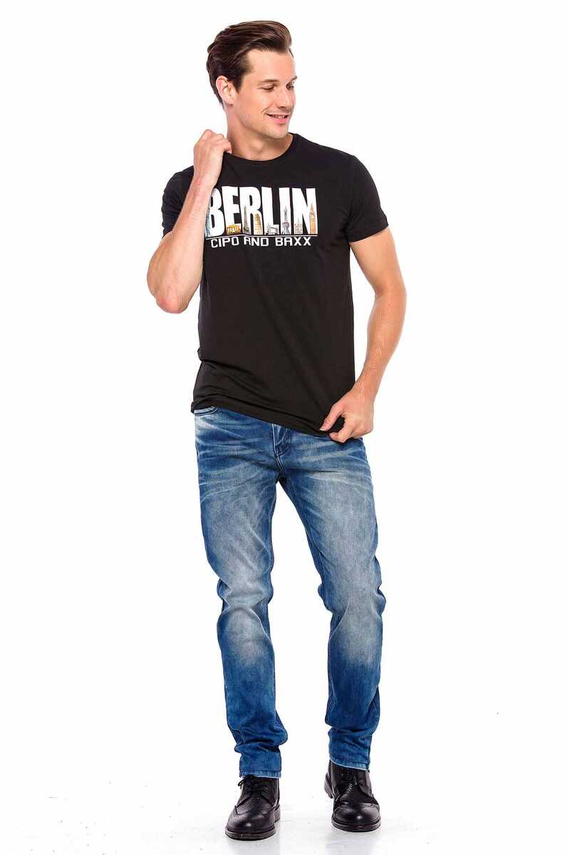 CT166 Berlin Print Crew Neck T-Shirt
