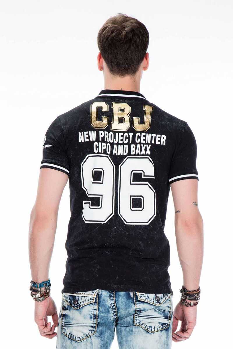 CT381 West Coast Print Polo Collar T-Shirt