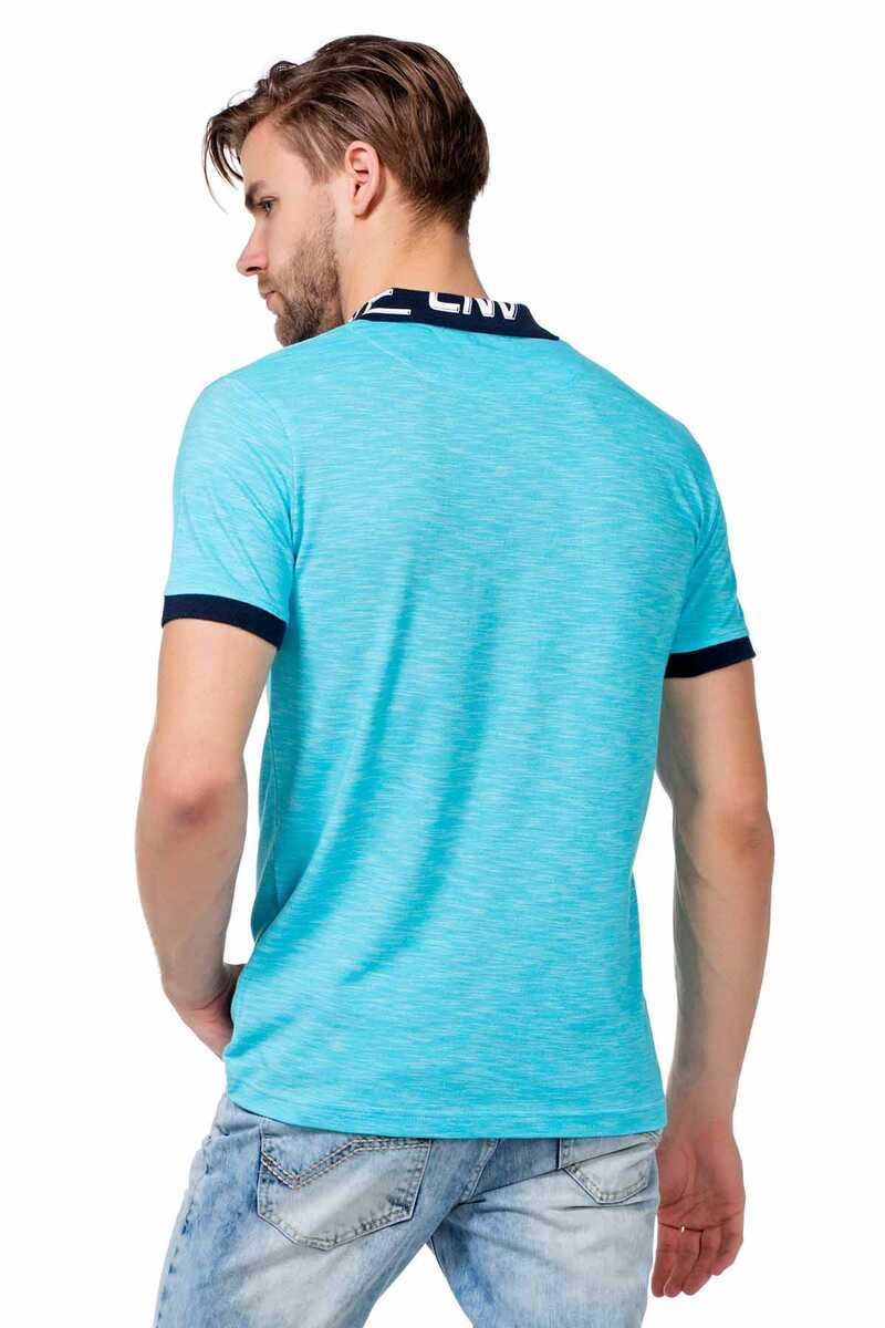 CT416 Polo Collar Embroidered Slim Fit Men's T-Shirt