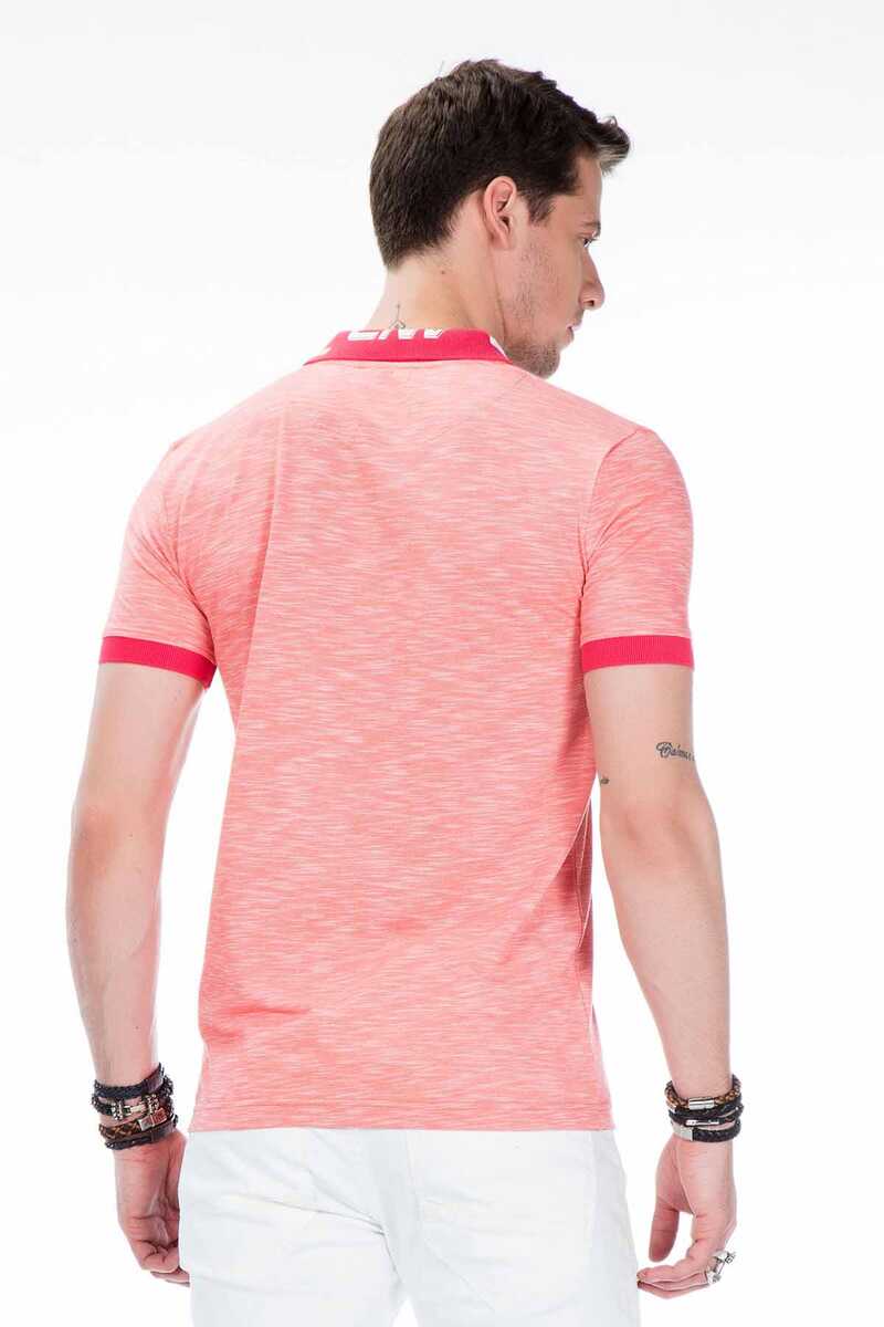 CT416 Polo Collar Embroidered Slim Fit Men's T-Shirt