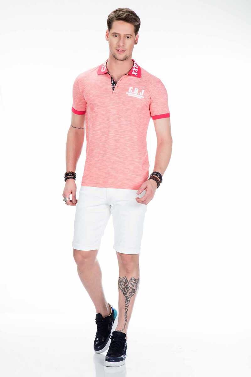 CT416 Polo Collar Embroidered Slim Fit Men's T-Shirt