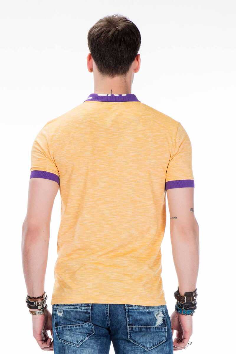 CT416 Polo Collar Embroidered Slim Fit Men's T-Shirt