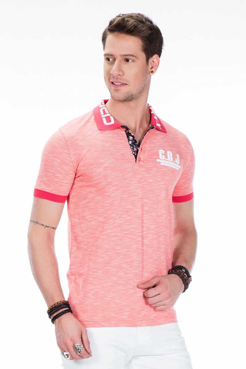 CT416 Polo Collar Embroidered Slim Fit Men's T-Shirt