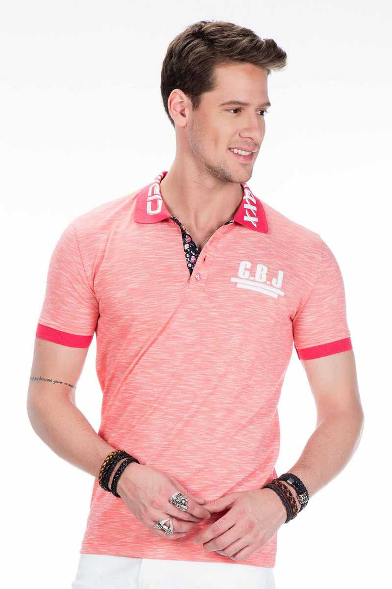 CT416 Polo Collar Embroidered Slim Fit Men's T-Shirt
