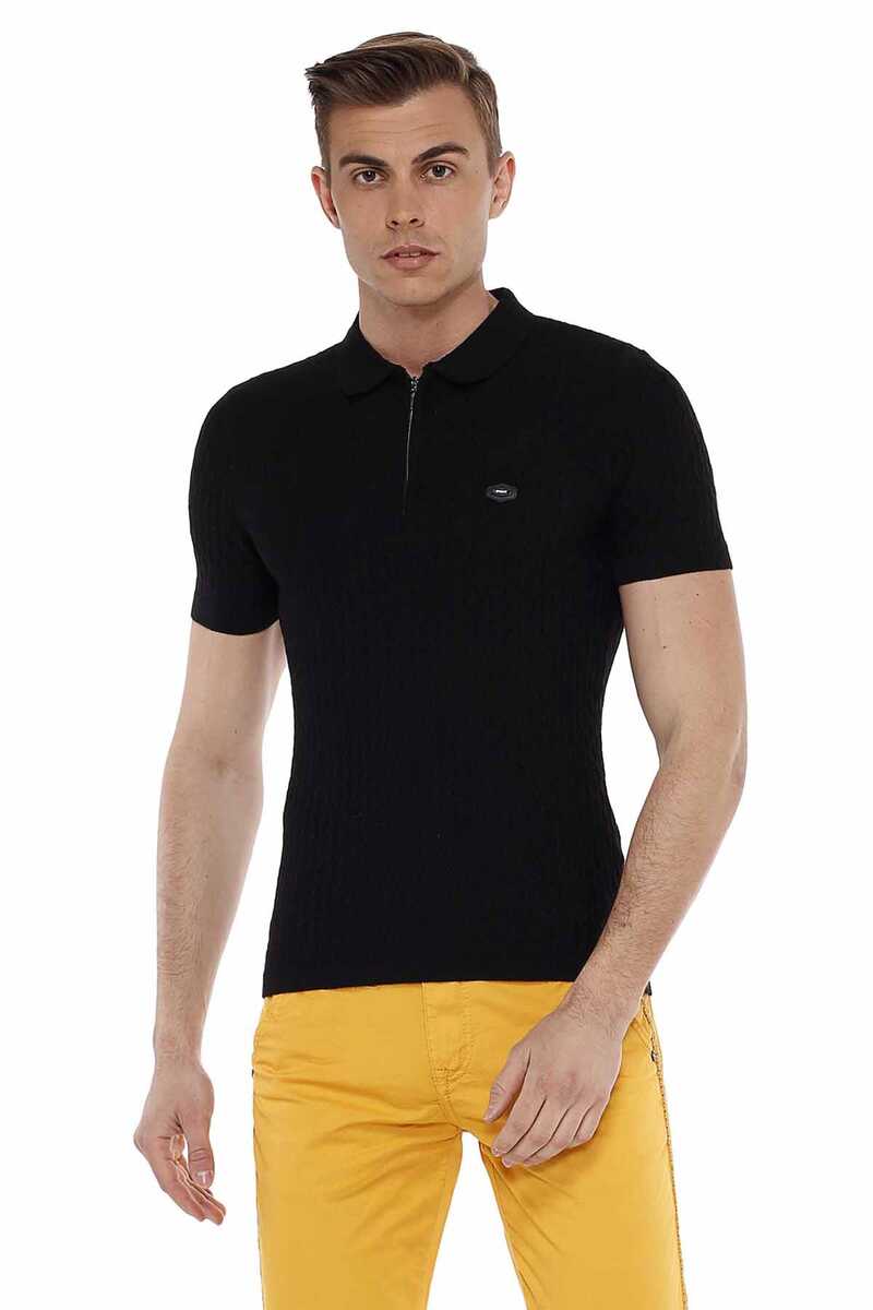 CT519 Polo Collar Slim Fit Men's Knit T-Shirt