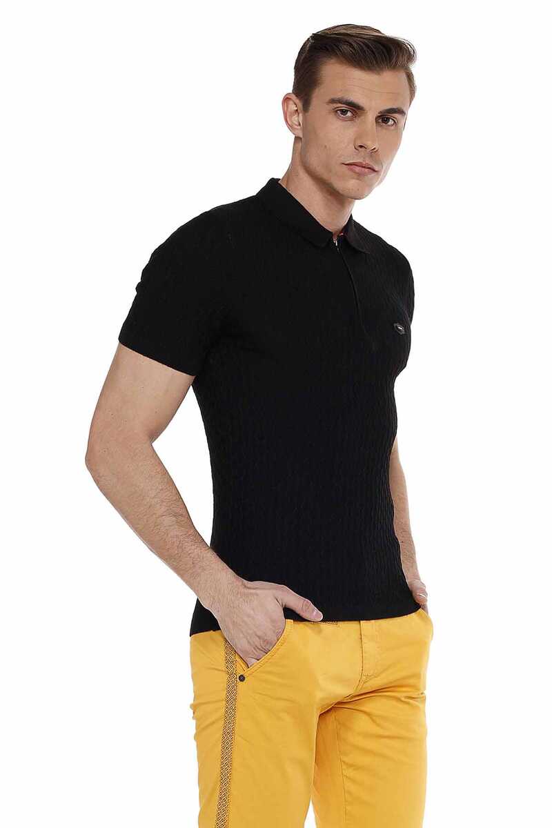 CT519 Polo Collar Slim Fit Men's Knit T-Shirt