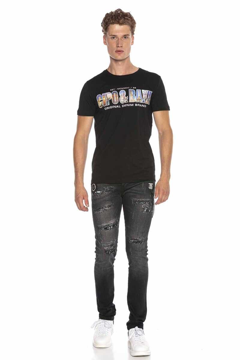CT600 Printed Crew Neck Slim Fit T-Shirt