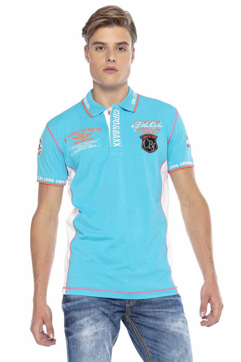 CT605 Embroidered Slim Men's Polo T-Shirt