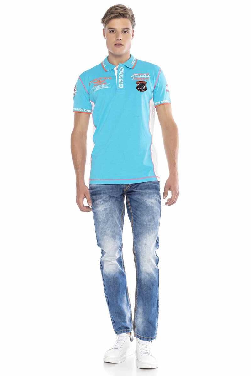 CT605 Embroidered Slim Men's Polo T-Shirt