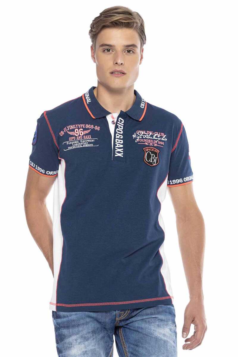 CT605 Embroidered Slim Men's Polo T-Shirt