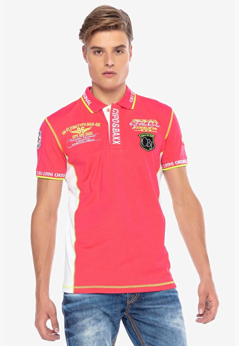 CT605 Embroidered Slim Men's Polo T-Shirt