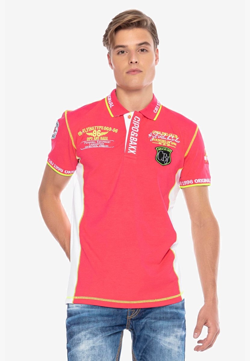 CT605 Embroidered Slim Men's Polo T-Shirt