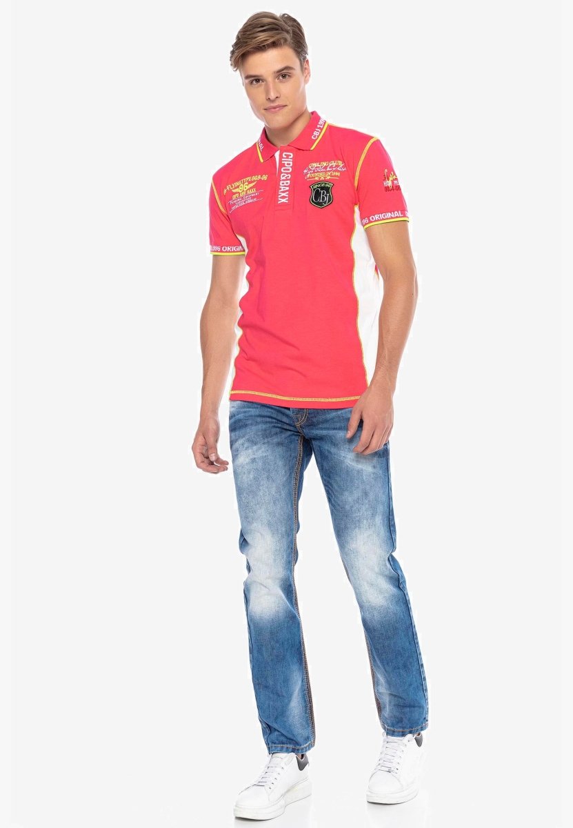 CT605 Embroidered Slim Men's Polo T-Shirt