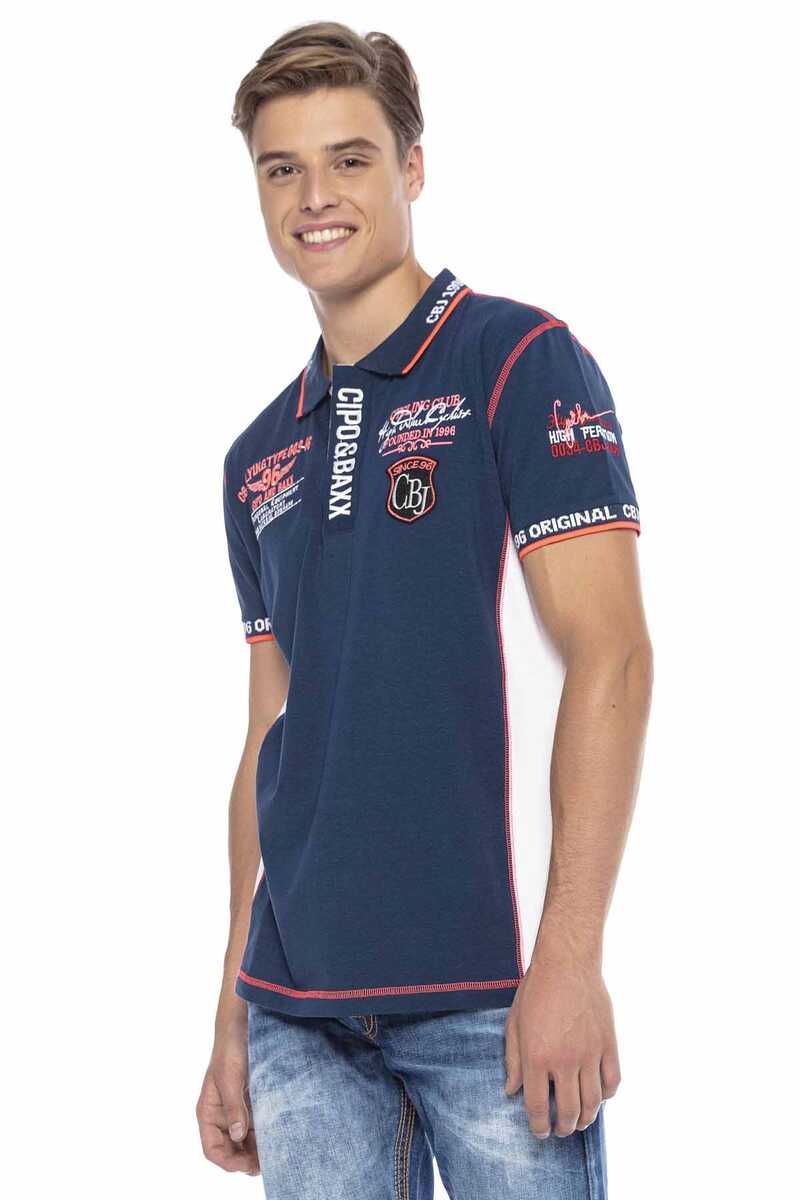 CT605 Embroidered Slim Men's Polo T-Shirt