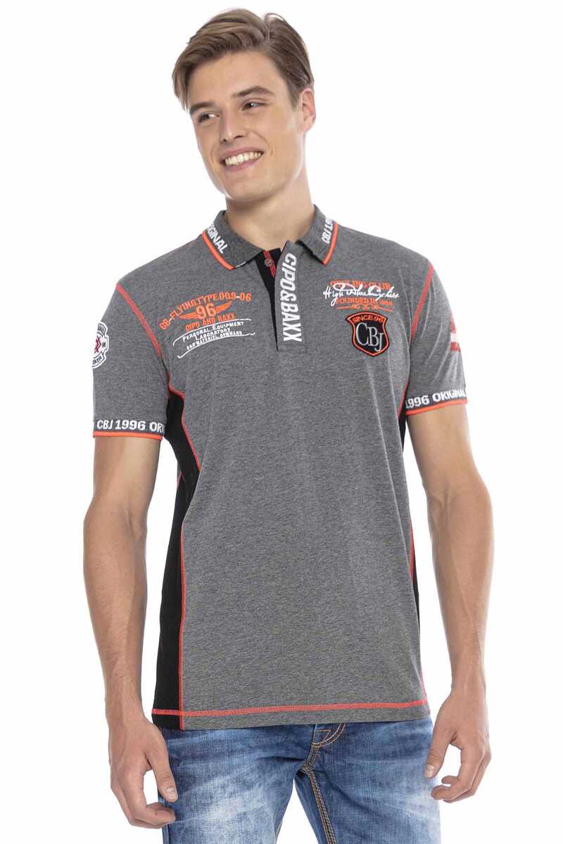 CT605 Embroidered Slim Men's Polo T-Shirt