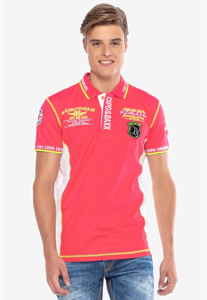 CT605 Embroidered Slim Men's Polo T-Shirt