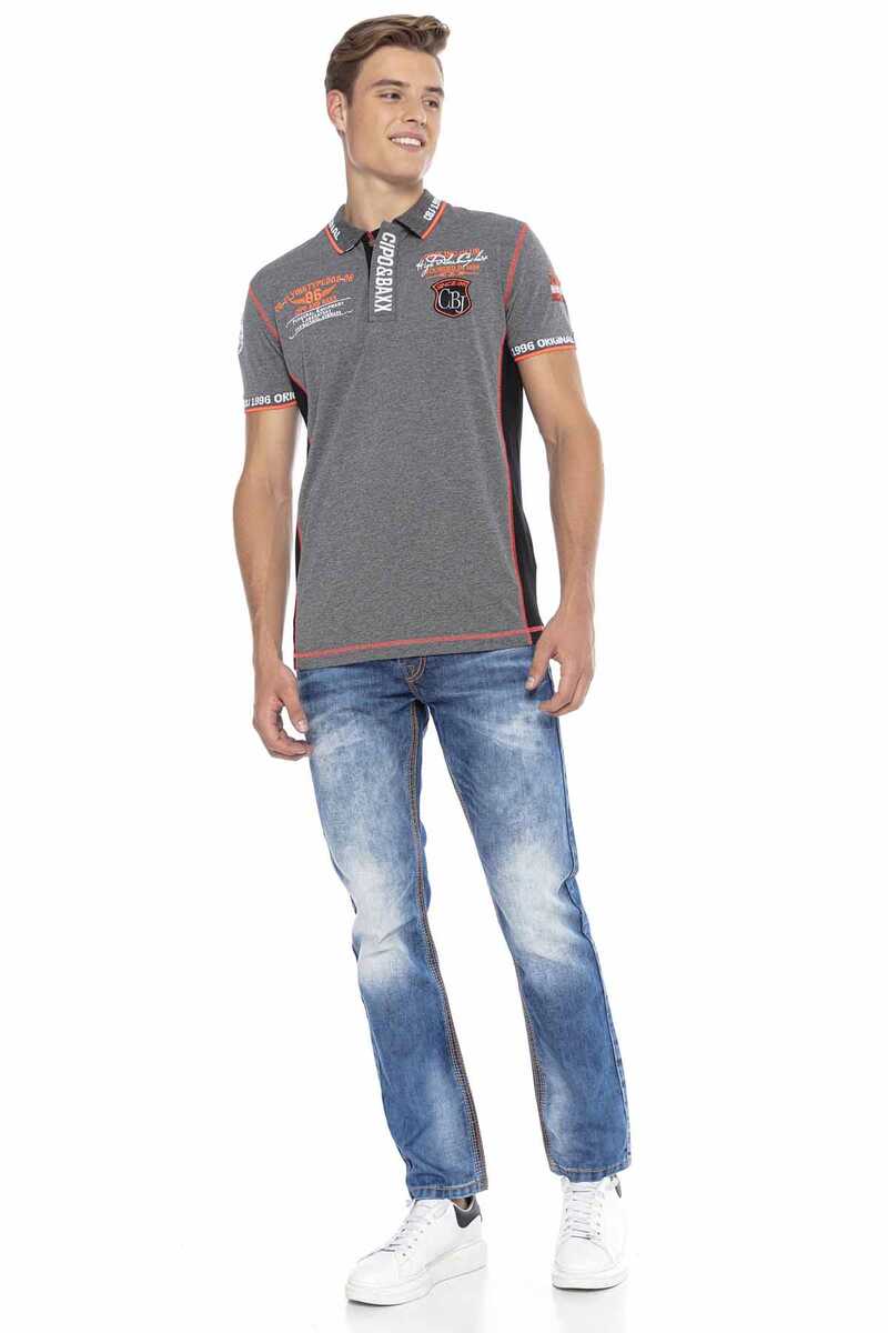 CT605 Embroidered Slim Men's Polo T-Shirt
