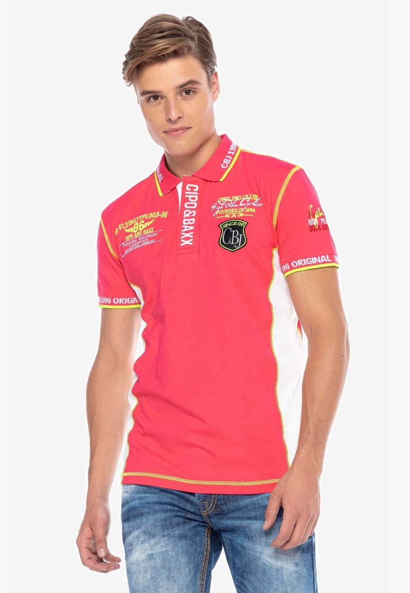 CT605 Embroidered Slim Men's Polo T-Shirt