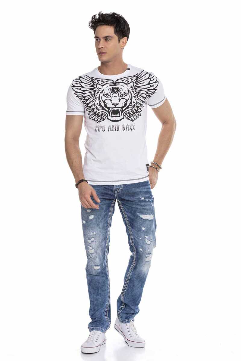CT644 Neon Print Men's T-Shirt
