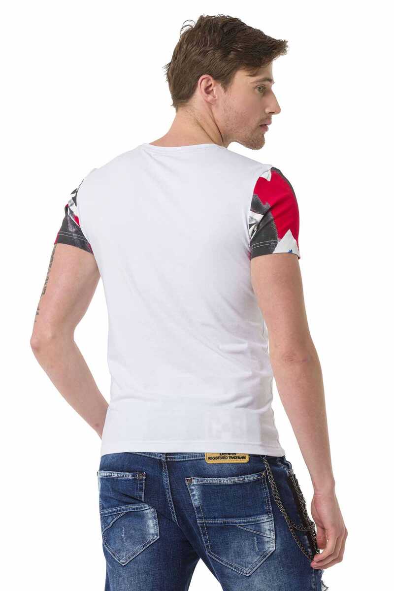 CT683 Flag Print Men's T-Shirt