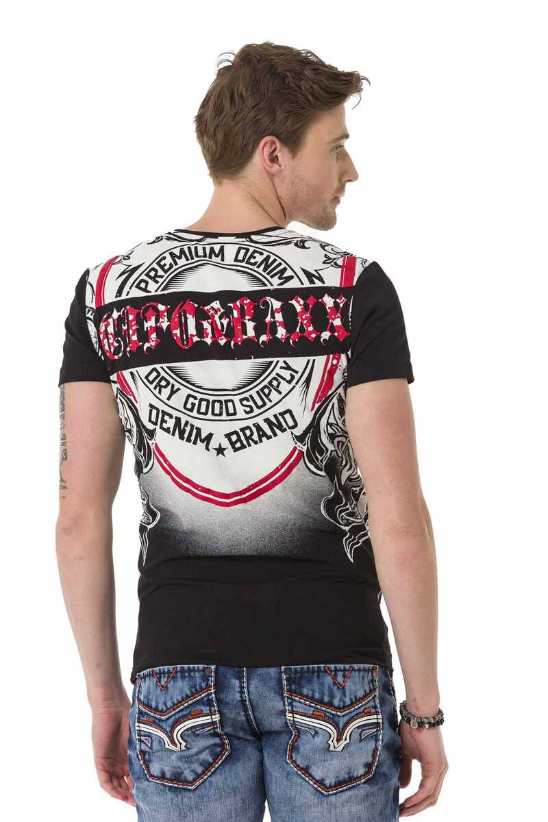 CT690 Patterned Crew Neck Men's T-Shirt