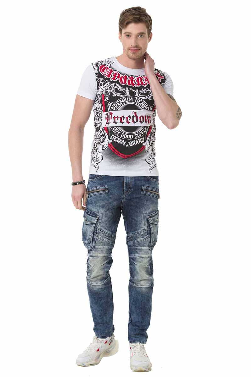 CT690 Patterned Crew Neck Men's T-Shirt