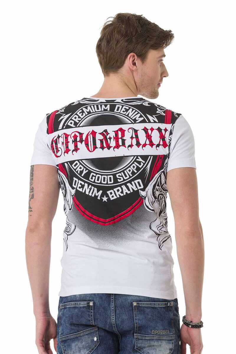 CT690 Patterned Crew Neck Men's T-Shirt