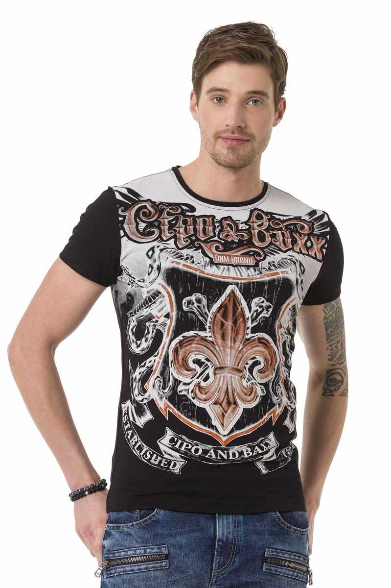 CT691 Lily Print Men's T-Shirt