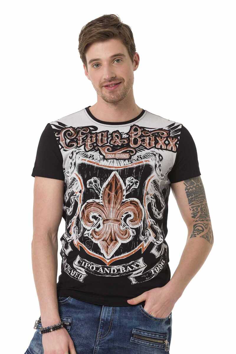 CT691 Lily Print Men's T-Shirt