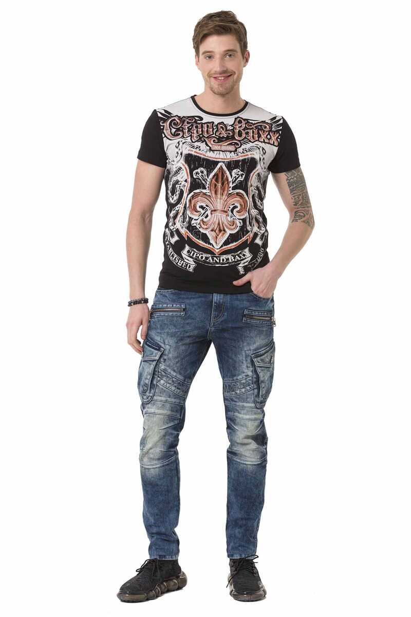 CT691 Lily Print Men's T-Shirt
