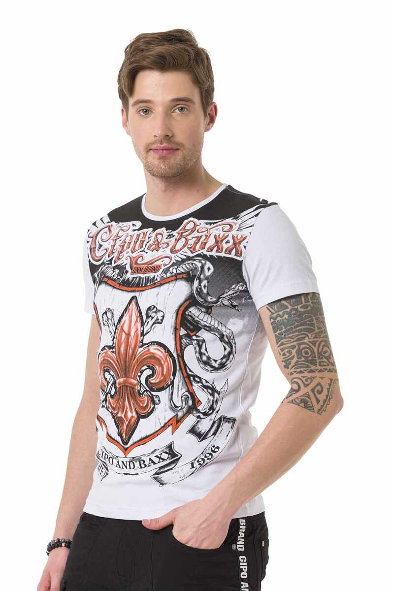 CT691 Lily Print Men's T-Shirt