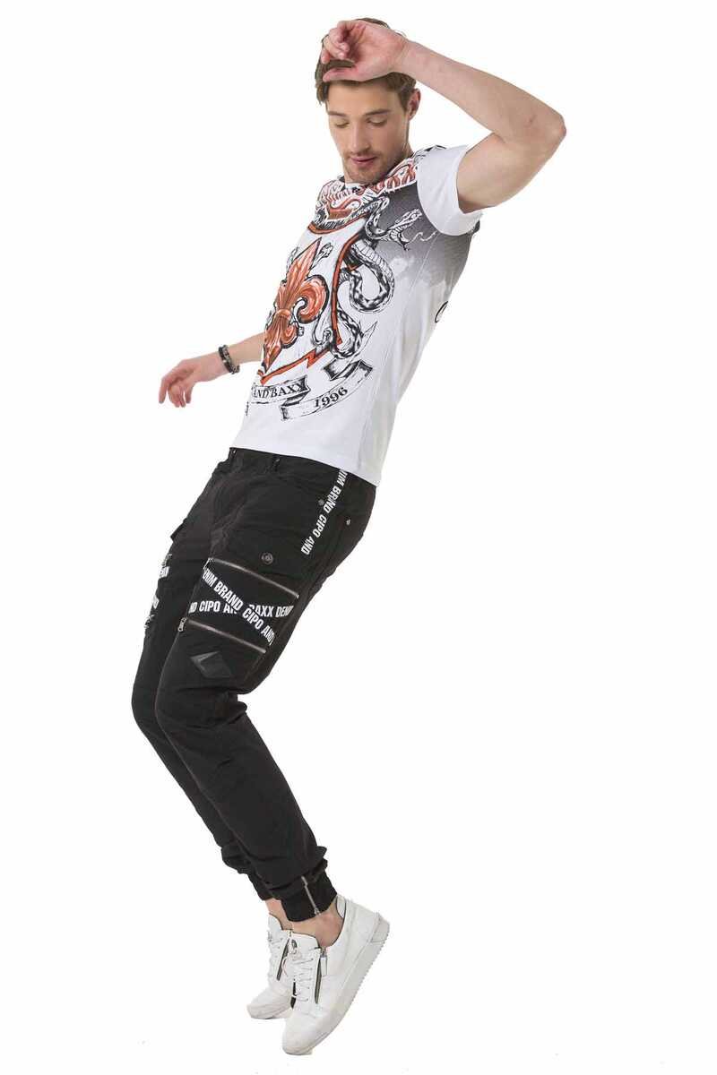 CT691 Lily Print Men's T-Shirt
