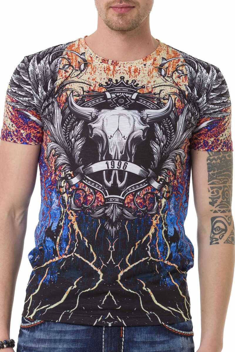 CT697 Crackle Pattern T-Shirt