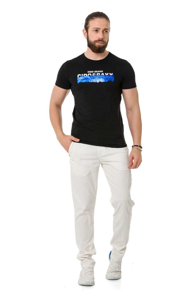 CT711 Embossed Foil Print T-Shirt
