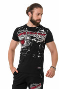 CT713 Glossy Pattern Print T-Shirt