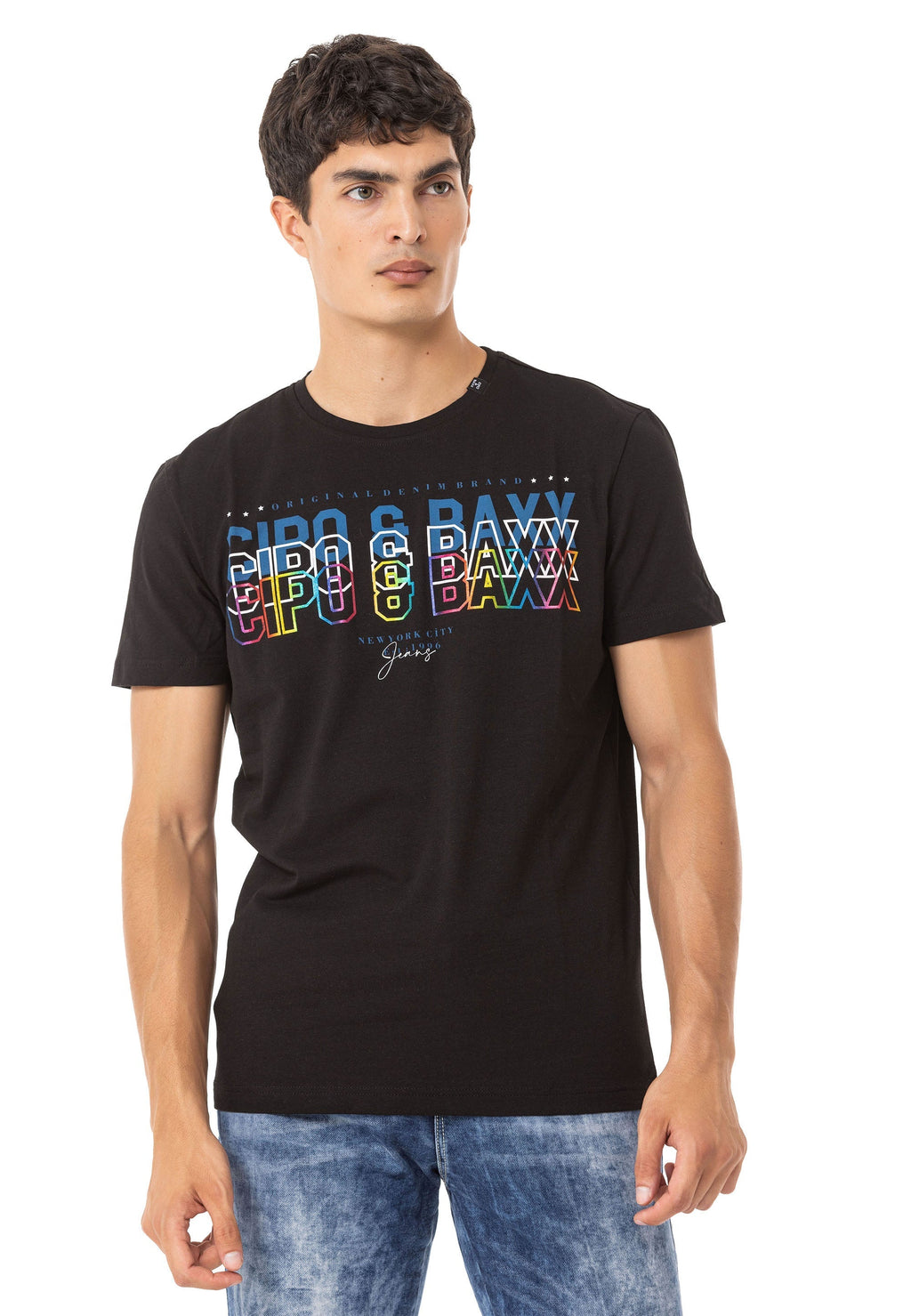 CT717 Colorful Print T-Shirt