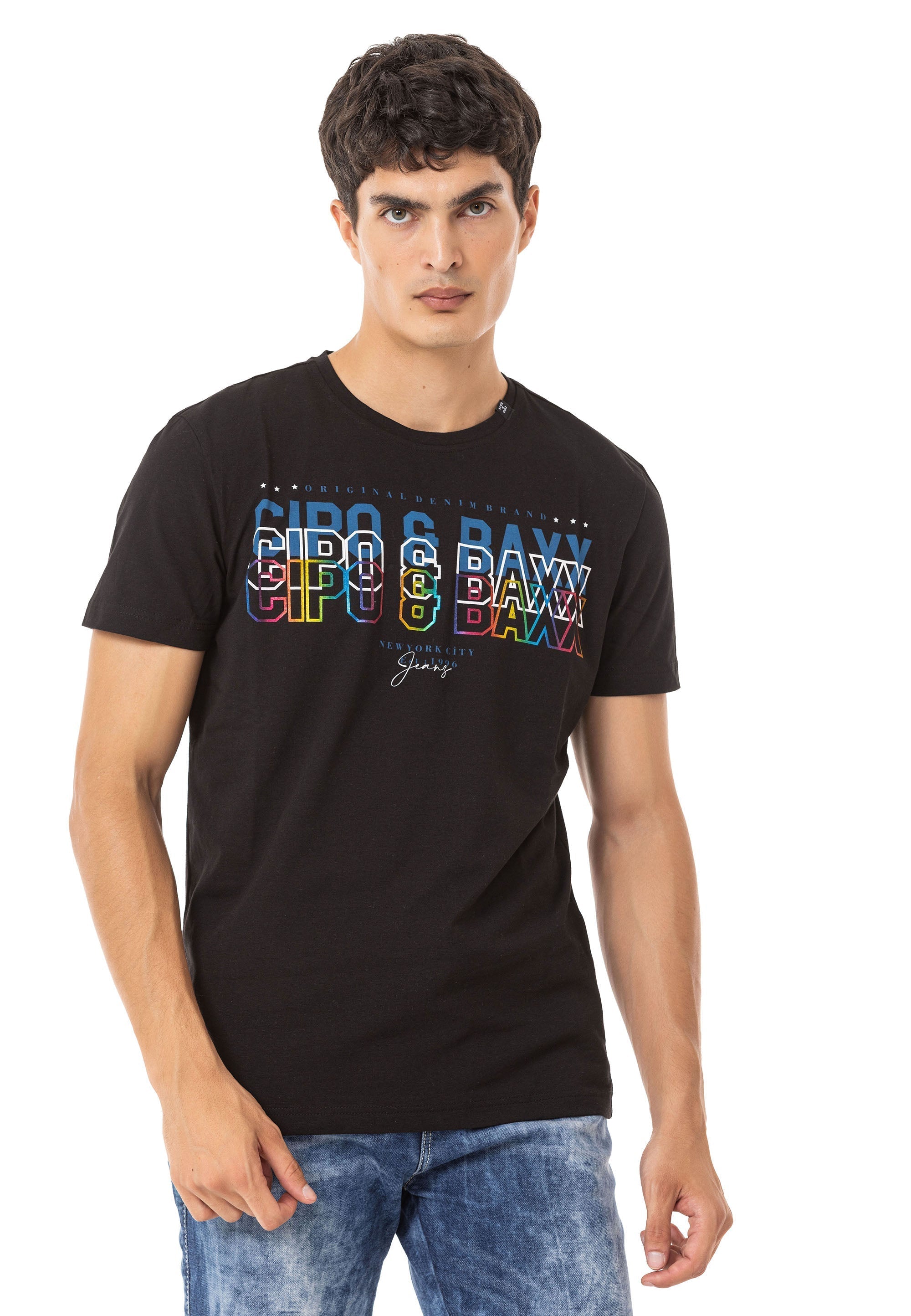 CT717 Colorful Print T-Shirt