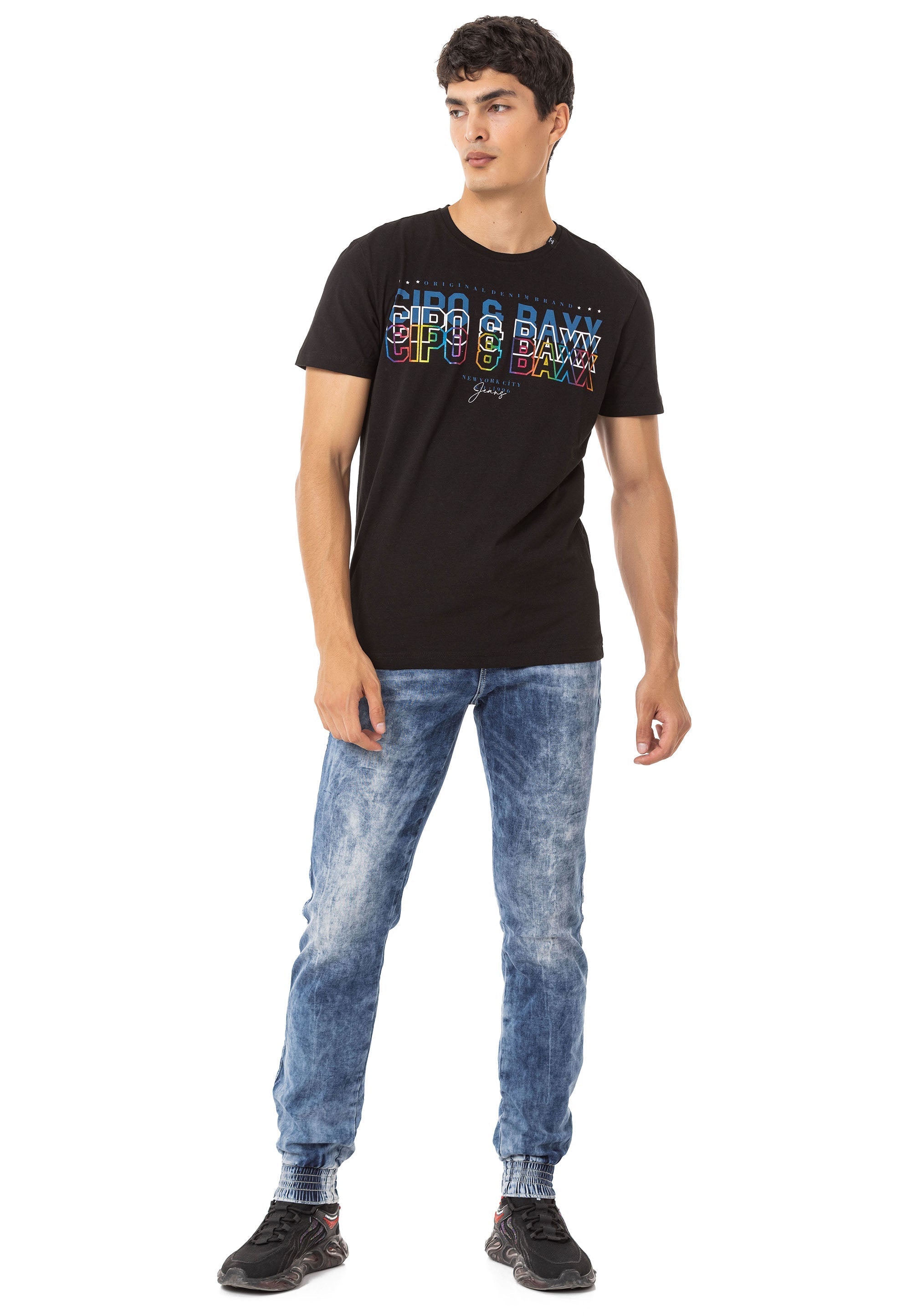 CT717 Colorful Print T-Shirt