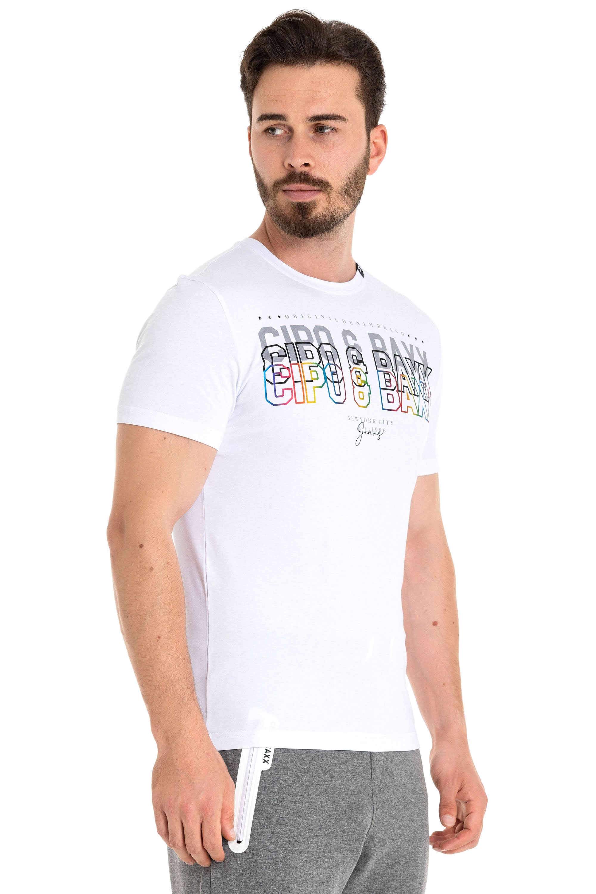 CT717 Colorful Print T-Shirt