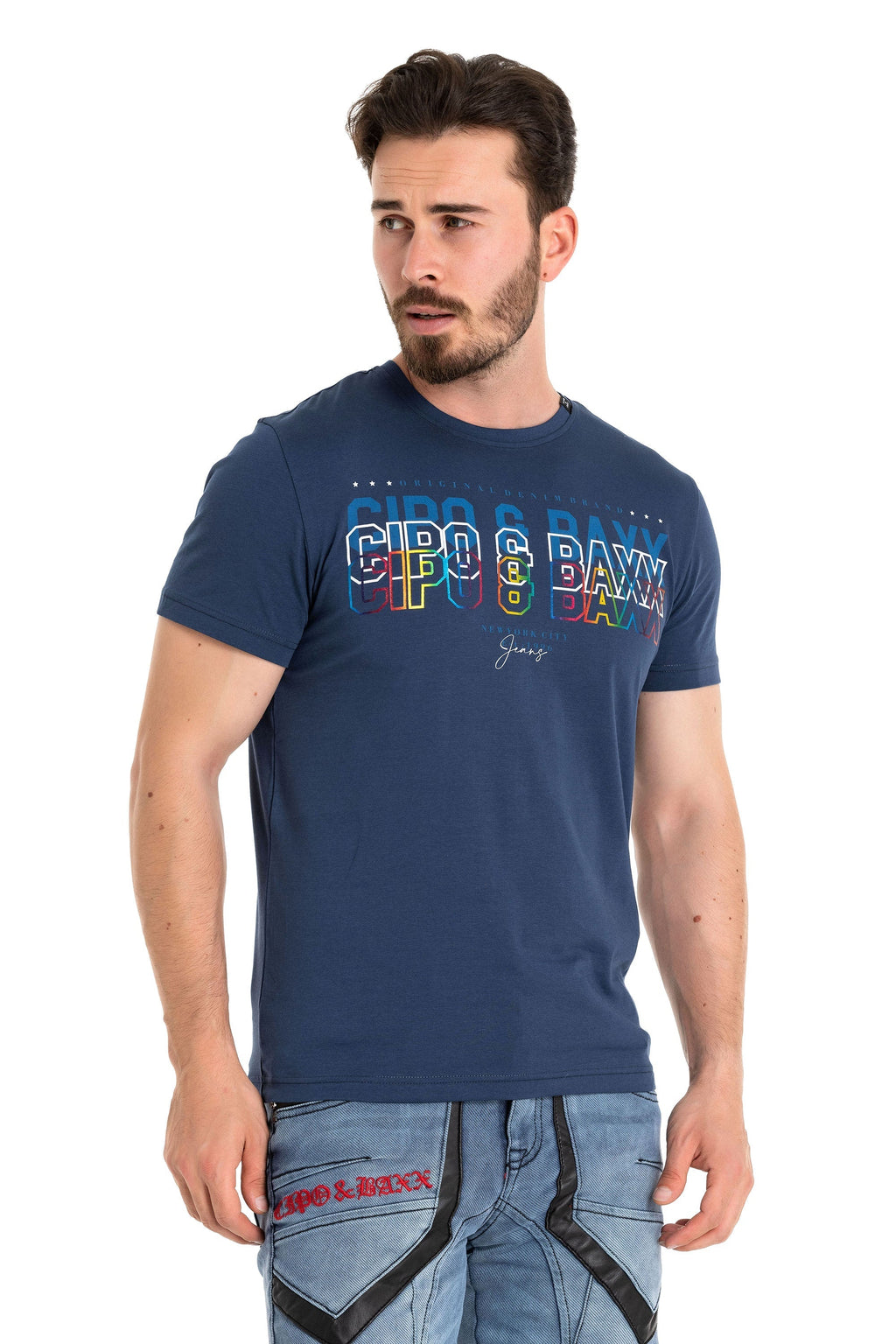 CT717 Colorful Print T-Shirt