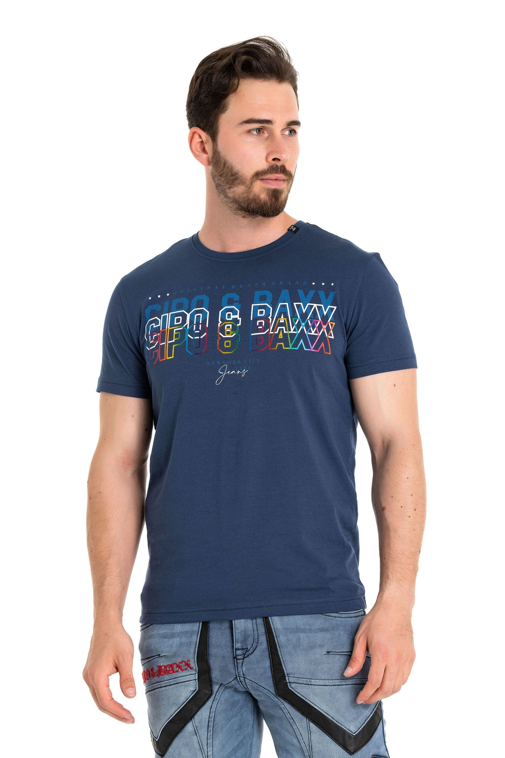 CT717 Colorful Print T-Shirt