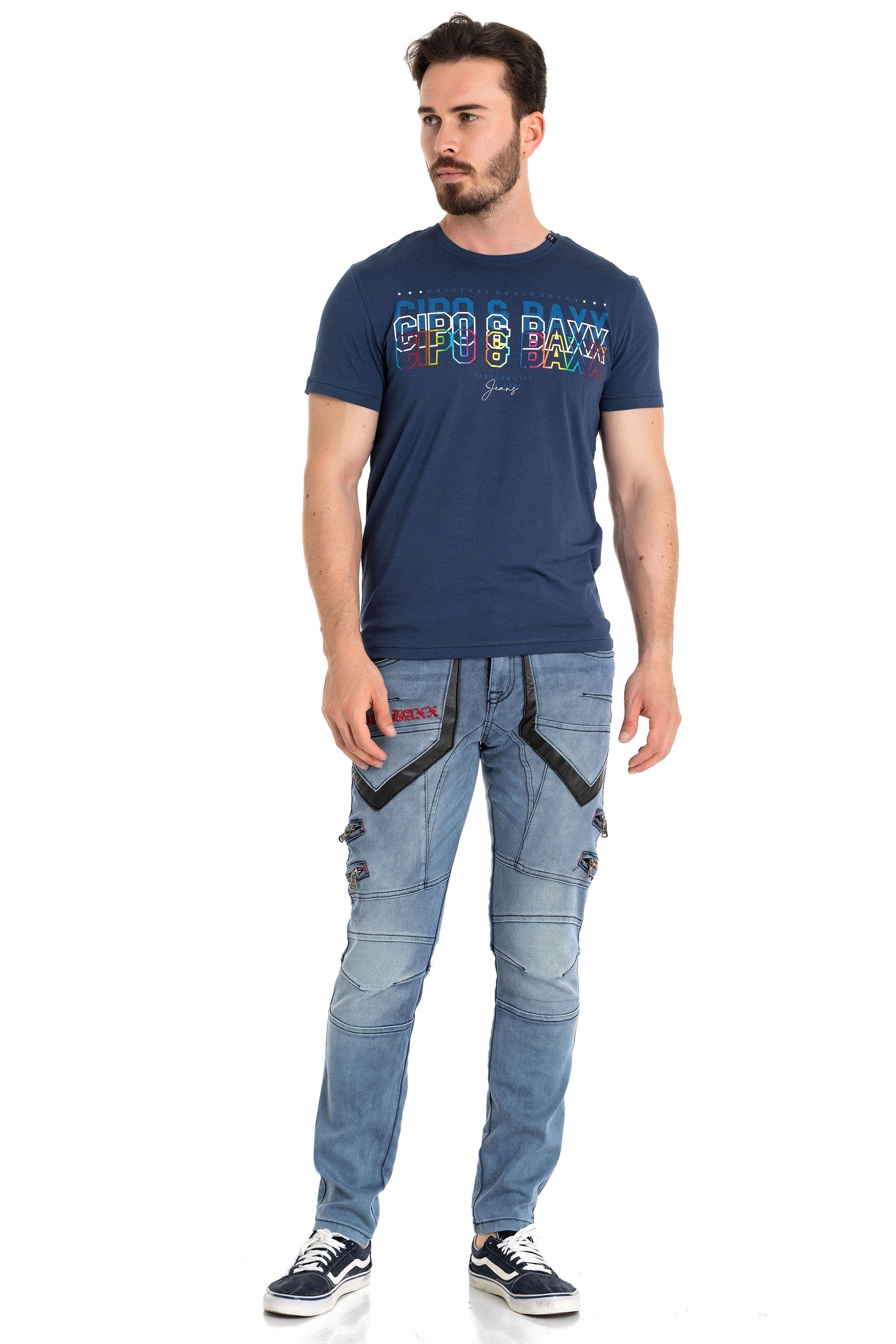 CT717 Colorful Print T-Shirt