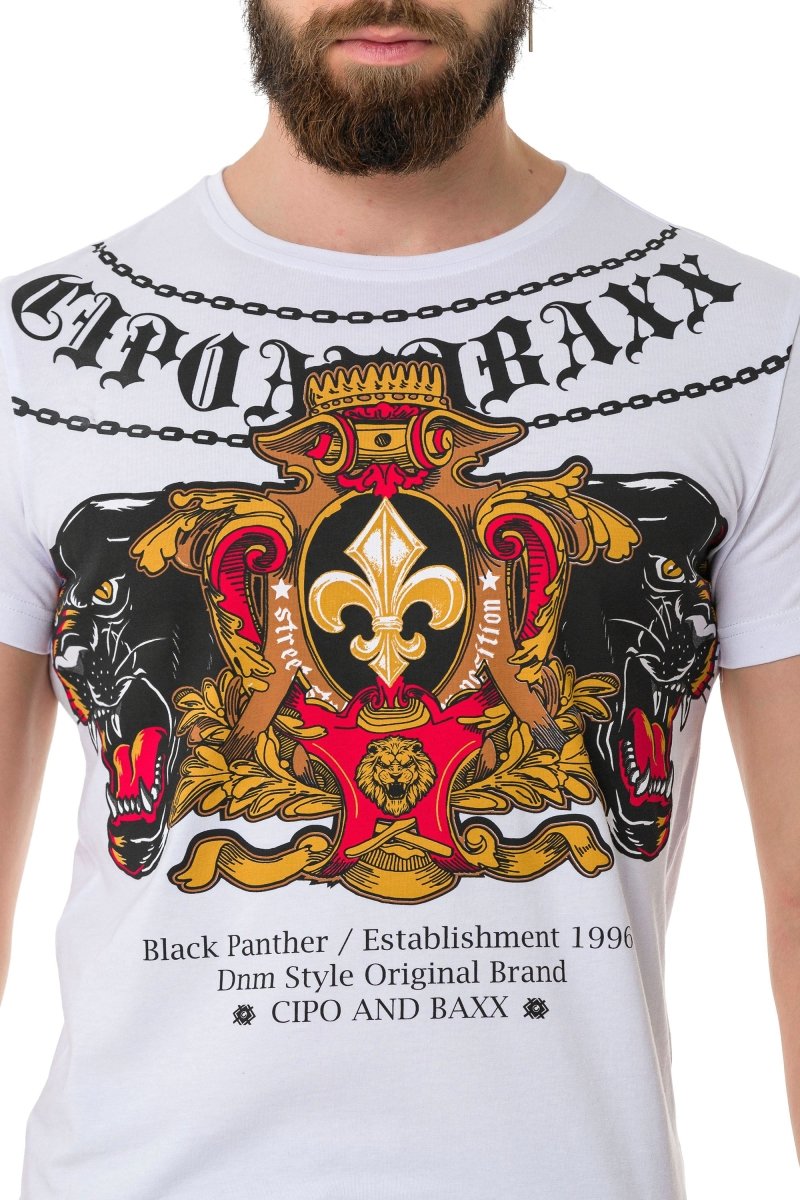 CT718 Panther Print T-Shirt
