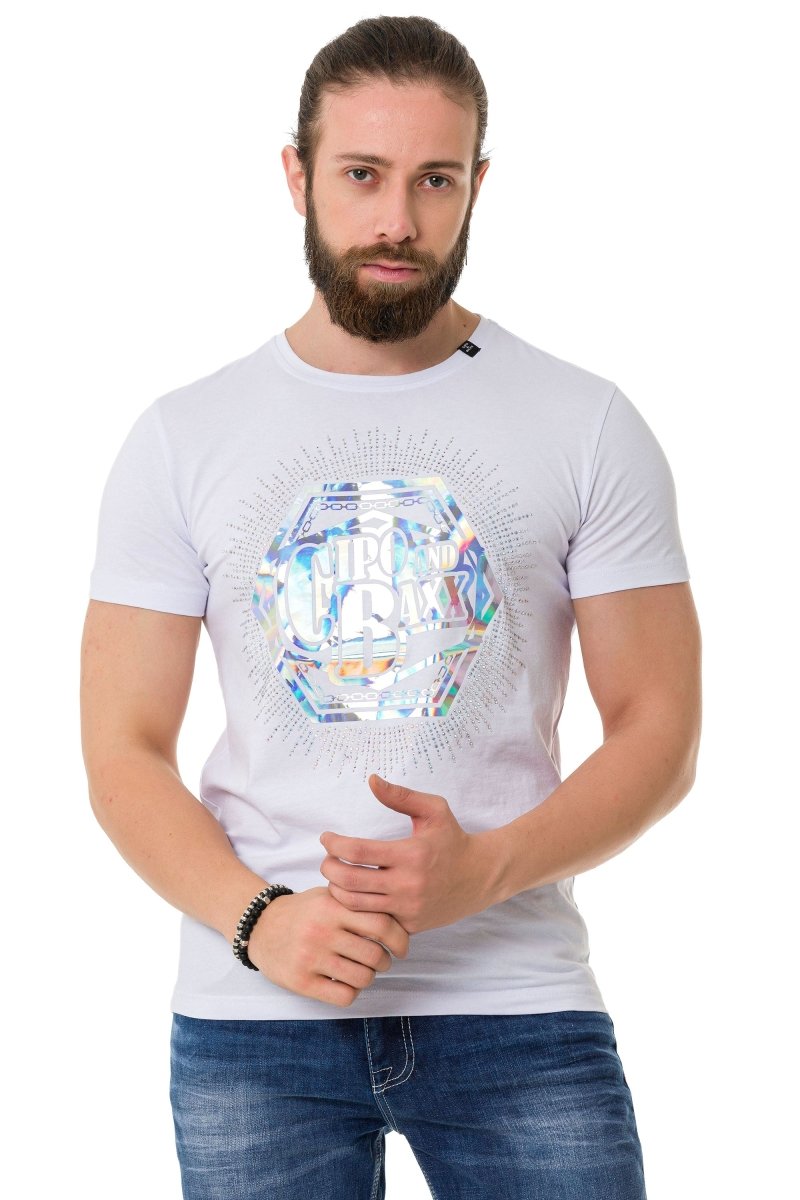 CT720 Stone Foil Print T-Shirt