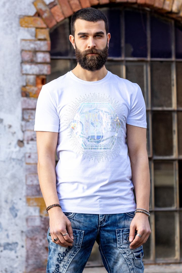 CT720 Stone Foil Print T-Shirt