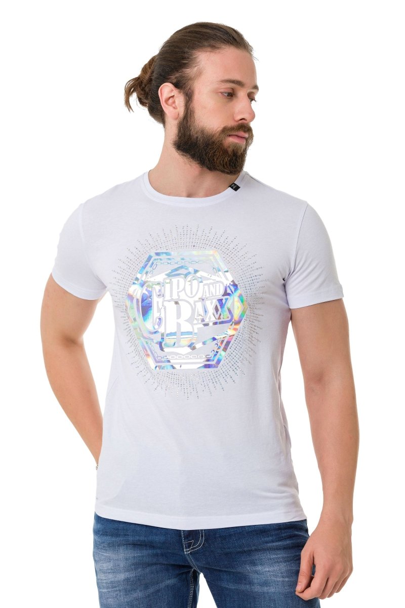 CT720 Stone Foil Print T-Shirt