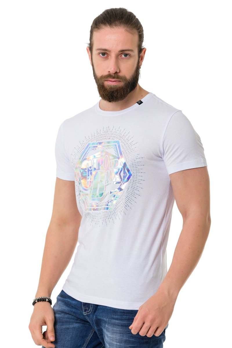 CT720 Stone Foil Print T-Shirt