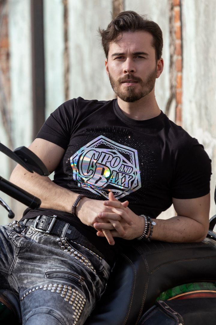 CT720 Stone Foil Print T-Shirt